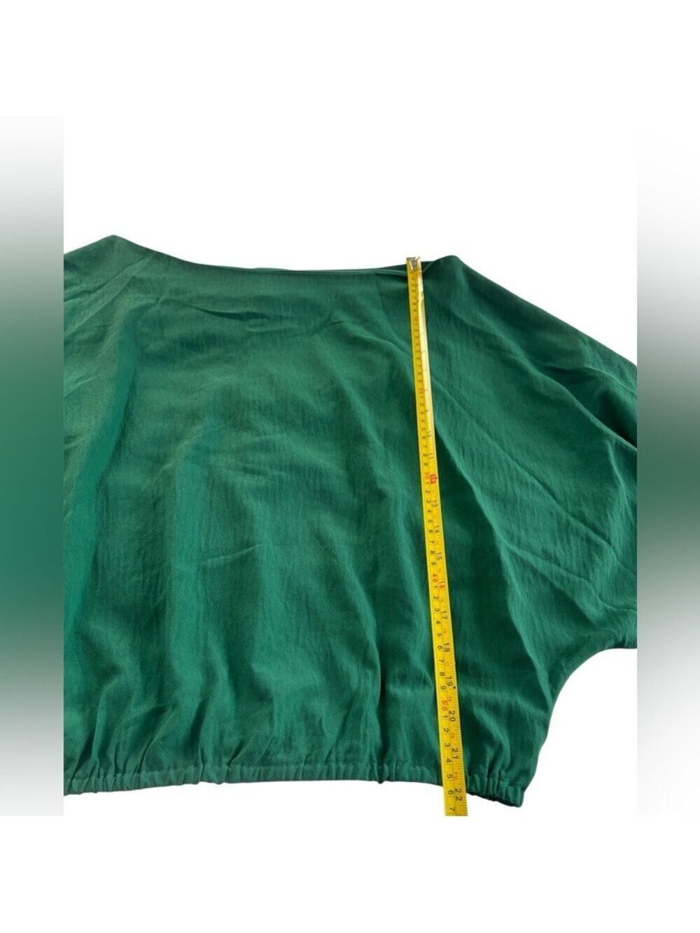 ChicMe Off Shoulder Emerald Green Blouse Women's - Picture 4 of 10